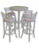 JOGO DE BISTRO GEORGIA C/ 04 BANQUETAS